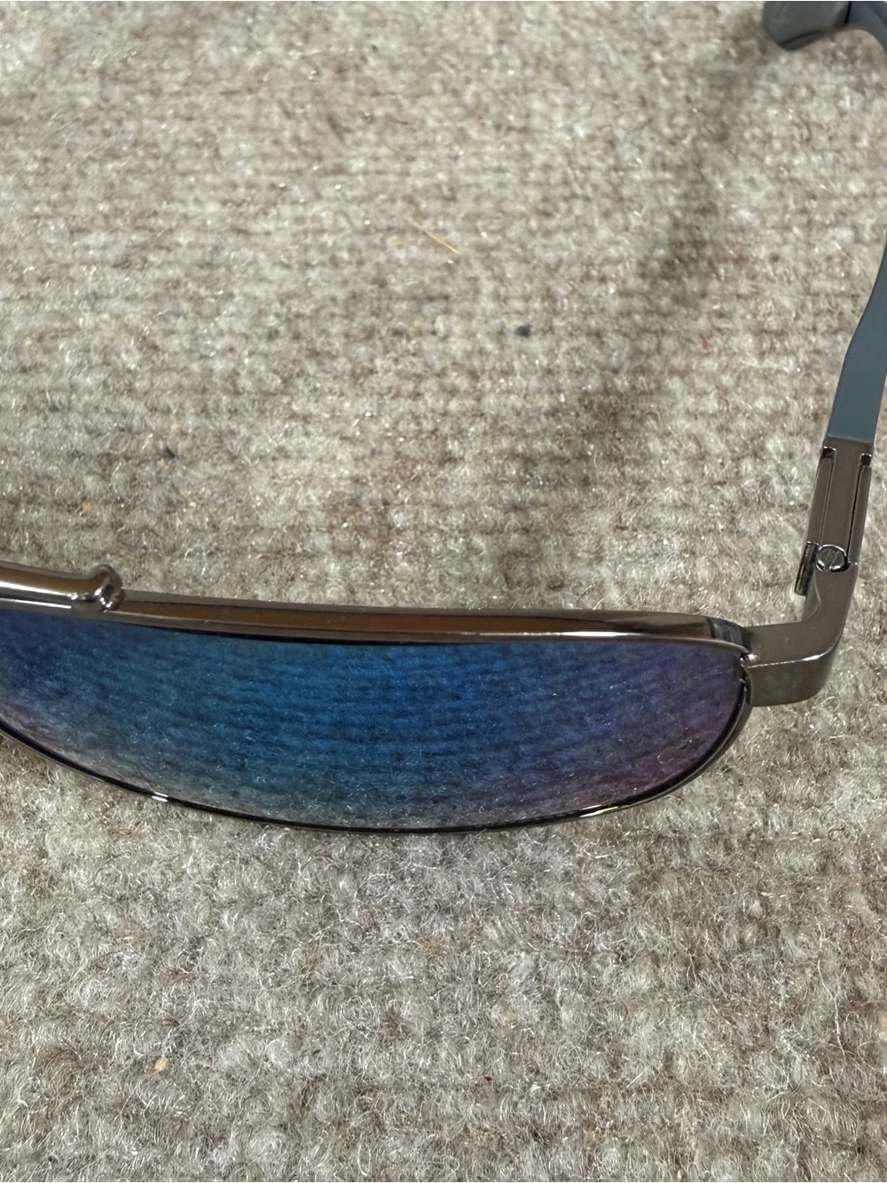 Ray-Ban Sunglasses Rb3737CH Blue Polarized Chromance Lens Gunmetal Frame 60-18